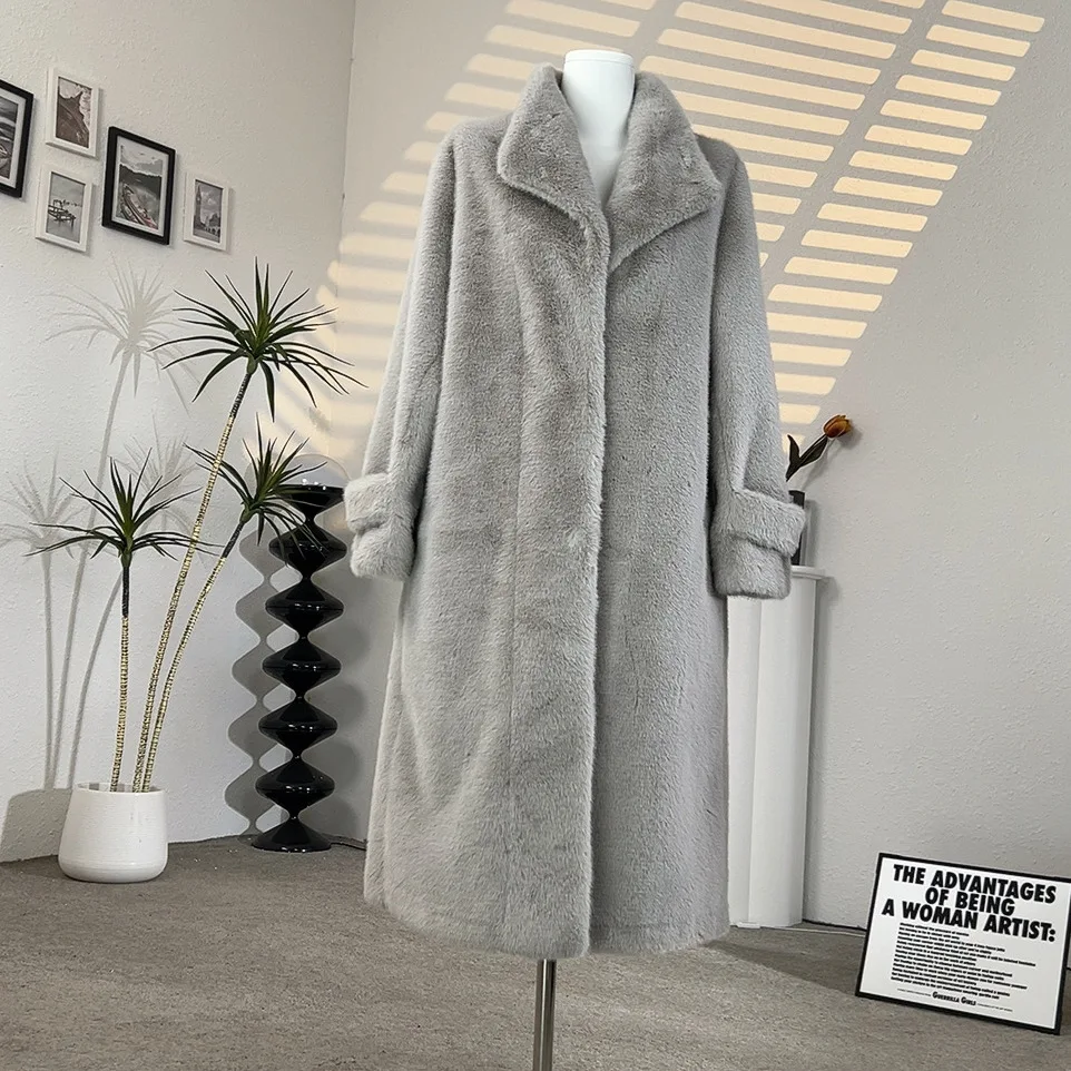 Faux Fur Women Long Coats Jackets Turn Down Collar Coat Thick Warm Y2k Streetwear Jacket Elegant Work Casual Autumn Winter
Faux Fur Women Long Coats Jackets Turn Down Collar Coat Thick Warm Y2k Streetwear Jacket Elegant Work Casual Autumn Winter