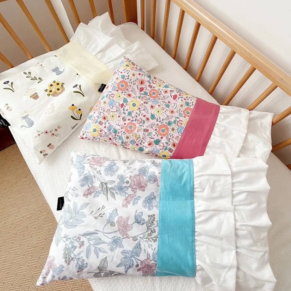 INS Style Baby Pillow For Sleeping Cotton Pillowcase With Pillow Filler 0-2 Years Children Girls Neck Protection Floral Printing
INS Style Baby Pillow For Sleeping Cotton Pillowcase With Pillow Filler 0-2 Years Children Girls Neck Protection Floral Printing