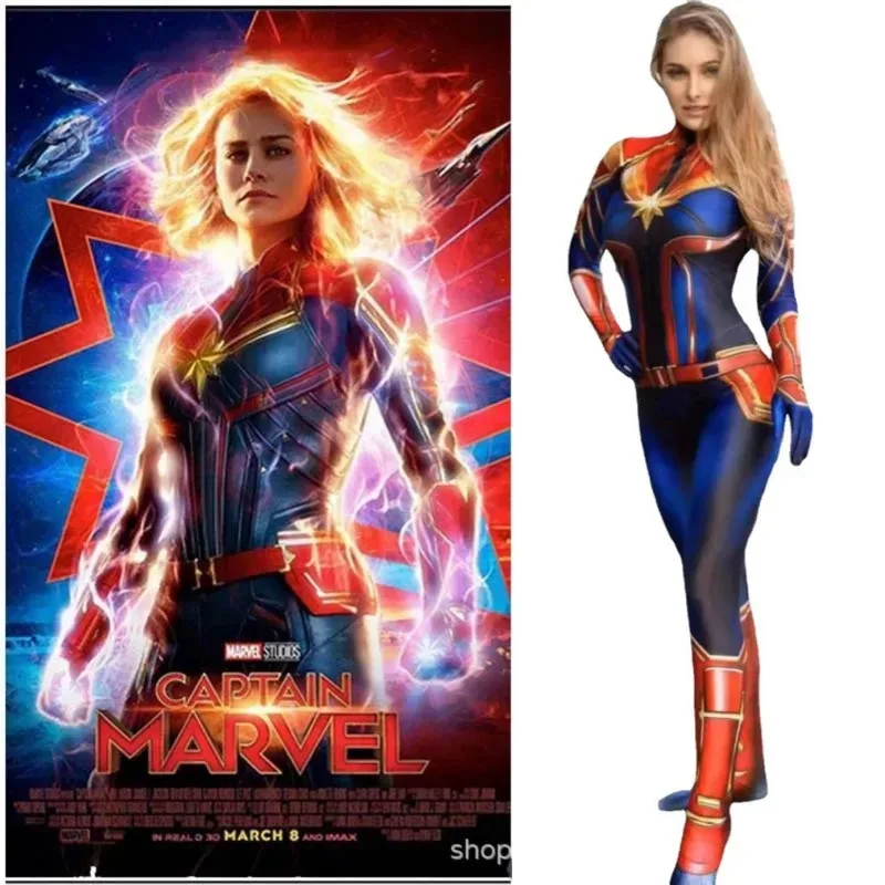 Movie Captain Cosplay Costume Women Superhero Cos Stage Jumpsuit Halloween Carnival Role Play Party Zentai Kids Adult bodysuit
Movie Captain Cosplay Costume Women Superhero Cos Stage Jumpsuit Halloween Carnival Role Play Party Zentai Kids Adult bodysuit