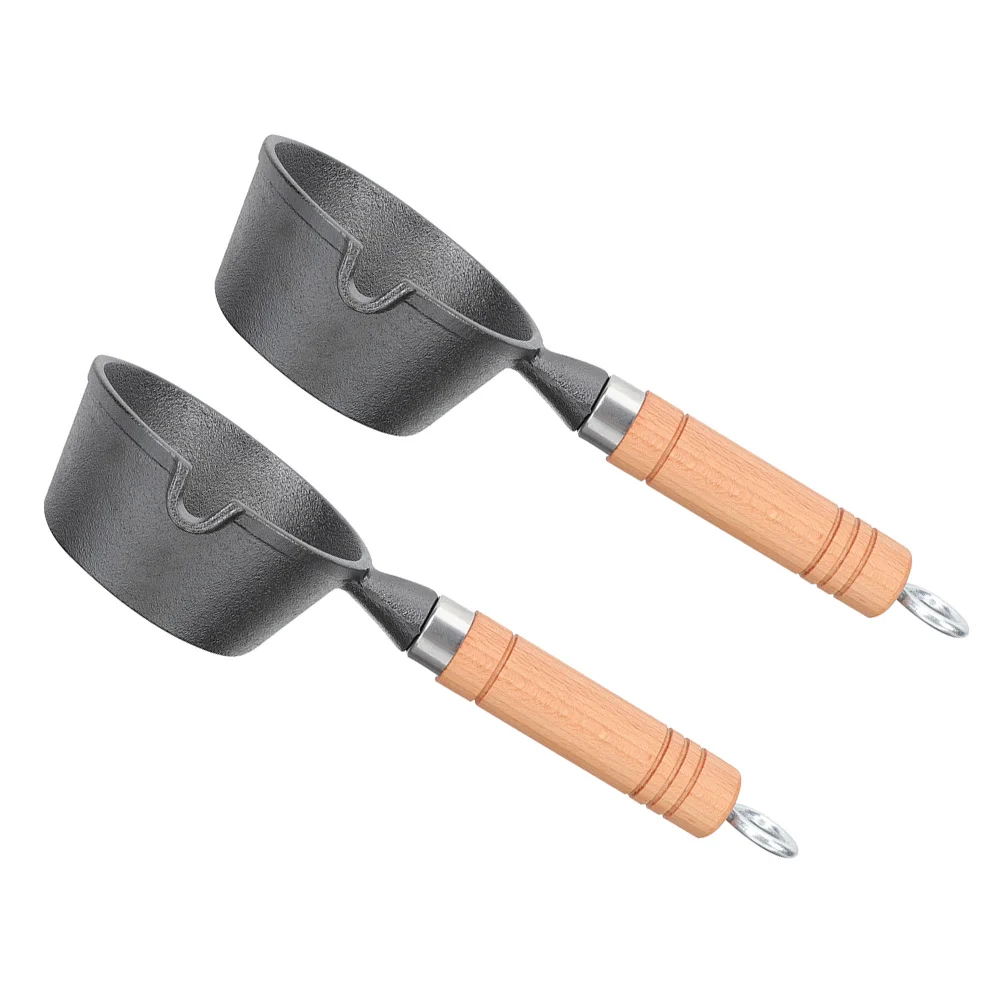2 Pcs Mini Iron Pot Spout Melting Pan for Butter Cheese Chocolate Saucepan Small Cooking Wok Oil Boiler Wood H
2 Pcs Mini Iron Pot Spout Melting Pan for Butter Cheese Chocolate Saucepan Small Cooking Wok Oil Boiler Wood H