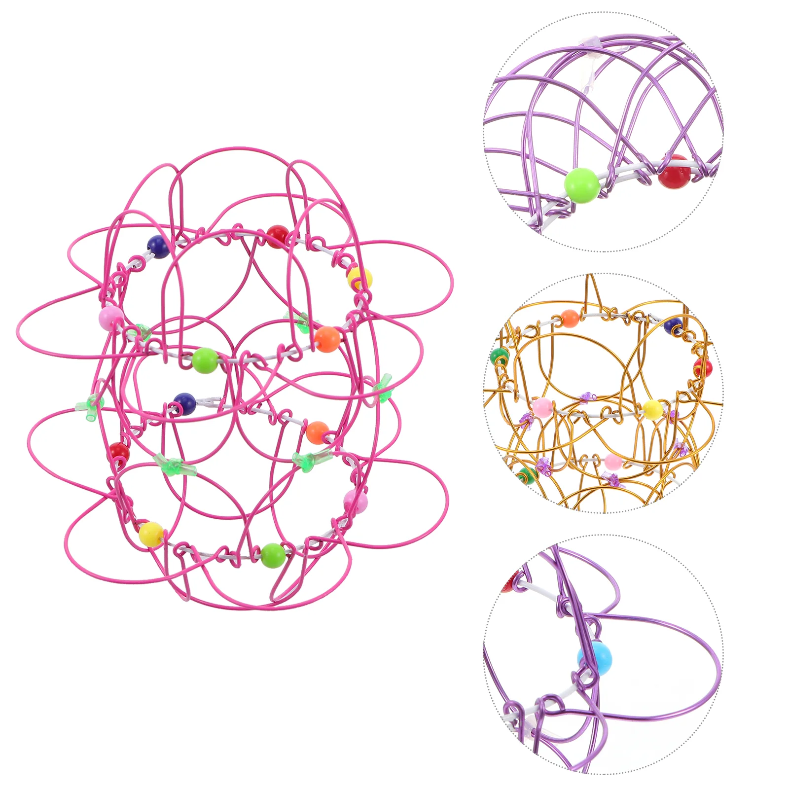 4 Pcs Mandala Flower Basket Ring Toy Adults Stress Kids Flexible Sphere Variety Wire Puzzle
4 Pcs Mandala Flower Basket Ring Toy Adults Stress Kids Flexible Sphere Variety Wire Puzzle