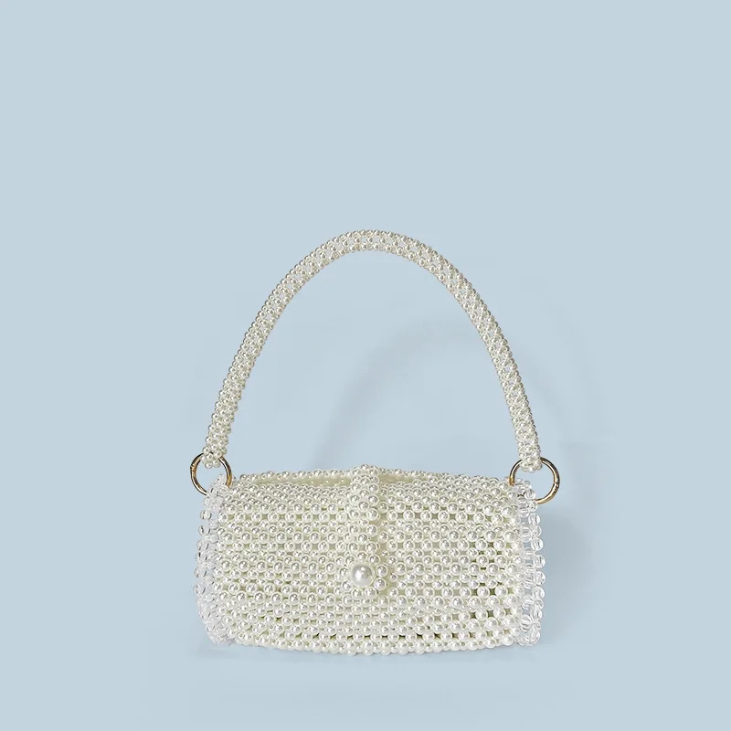 New Retro Banquet Elegant Pearl Bag Ins Made of Acrylic Bead Production Hand Woven Women's Bags Can Be Customized Ladies Handbag
New Retro Banquet Elegant Pearl Bag Ins Made of Acrylic Bead Production Hand Woven Women's Bags Can Be Customized Ladies Handbag