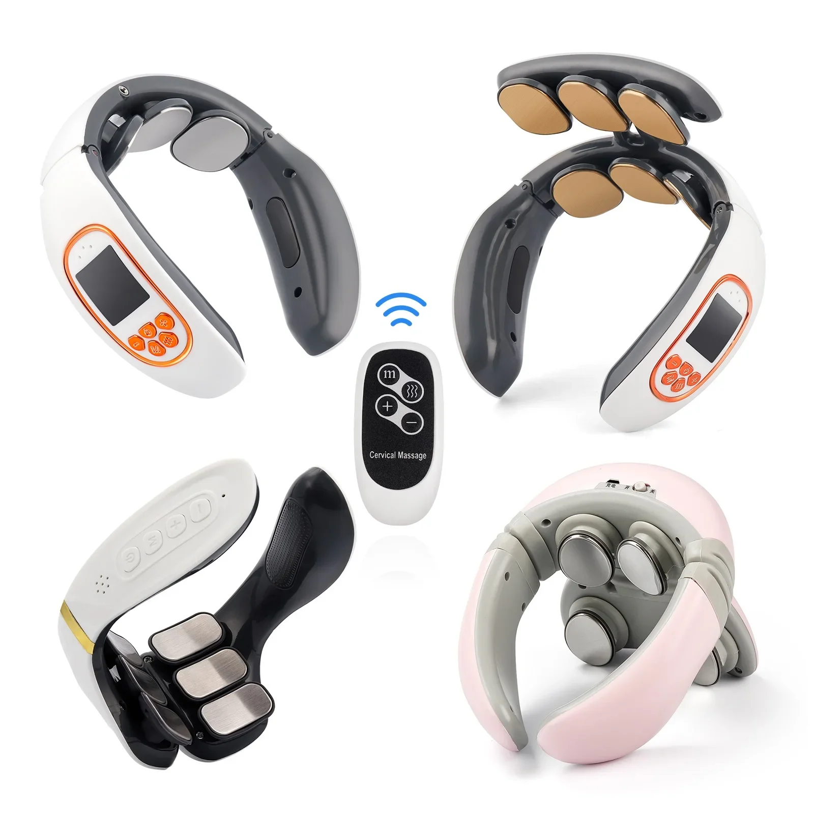 6 Modes Electric Neck Massager TENS Neck Pulse Back Power Control Heating Tool Health Care Neck Relaxation
6 Modes Electric Neck Massager TENS Neck Pulse Back Power Control Heating Tool Health Care Neck Relaxation