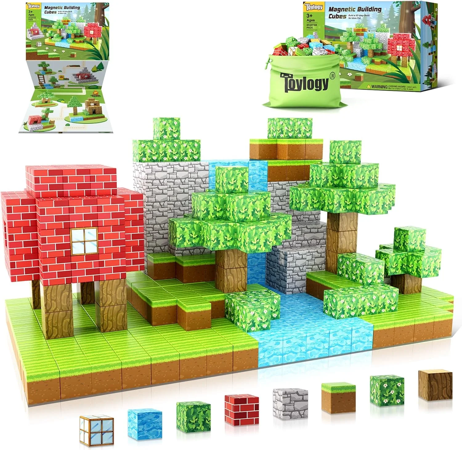 100PCS Magnetic Blocks Toy Build Mine Magnet World Set for Boys Girls STEM Montessori Sensory Cubes for Toddlers Gift
100PCS Magnetic Blocks Toy Build Mine Magnet World Set for Boys Girls STEM Montessori Sensory Cubes for Toddlers Gift