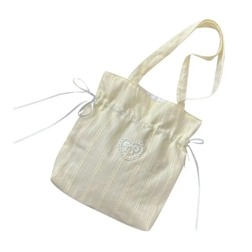 Large Capacity Bow Drawstring Bag Love Heart Storage Bag Canvas Bucket Bag Cosmetic Bag Solid Color Cloth Handbag Travel
Large Capacity Bow Drawstring Bag Love Heart Storage Bag Canvas Bucket Bag Cosmetic Bag Solid Color Cloth Handbag Travel