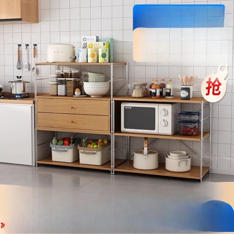 Log wind Multifunctional kitchen rack Floor-to-ceiling multi-layer storage rack Microwave oven storage rack Household shelf
Log wind Multifunctional kitchen rack Floor-to-ceiling multi-layer storage rack Microwave oven storage rack Household shelf