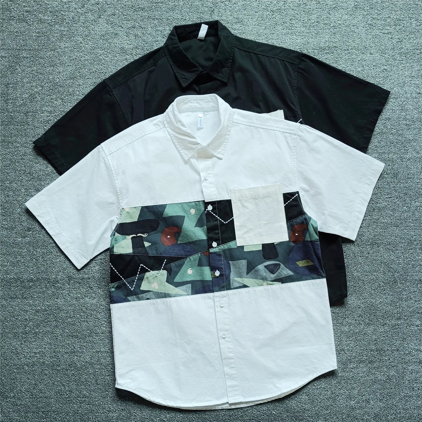 Summer Men's Loose Fit Pure Cotton Short Sleeve Shirt Casual Print Thin Style Breathable Sweat Absorbent Fashionable Top
Summer Men's Loose Fit Pure Cotton Short Sleeve Shirt Casual Print Thin Style Breathable Sweat Absorbent Fashionable Top