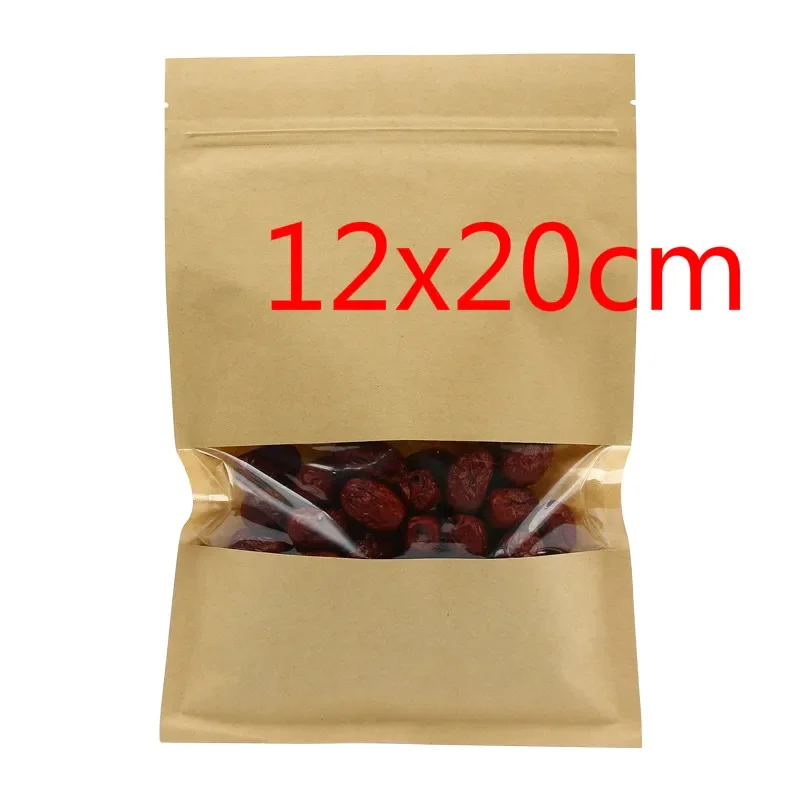 4.7''x7.9'' (12x20cm) Resealable Kraft Paper Packing Bags With Clear Window for Food Snack Coffee Storage Zipper Lock Pack Pouch
4.7''x7.9'' (12x20cm) Resealable Kraft Paper Packing Bags With Clear Window for Food Snack Coffee Storage Zipper Lock Pack Pouch