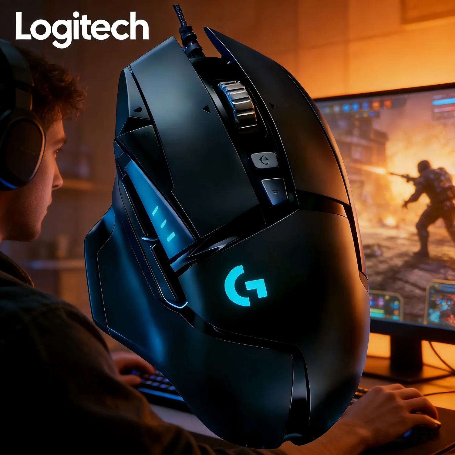 Оригинальная игровая мышь Logitech G502 HERO, проводная, черная, с высокоскоростным колесом прокрутки, двойной режим работы.
Оригинальная игровая мышь Logitech G502 HERO, проводная, черная, с высокоскоростным колесом прокрутки, двойной режим работы.