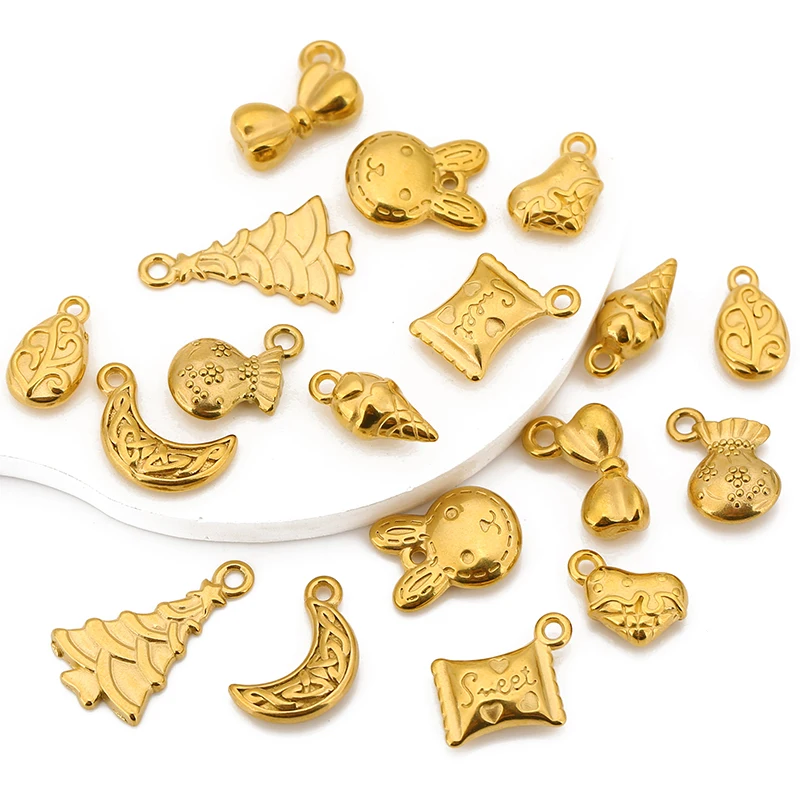 3pcs Stainless Steel Christmas Candy Xmas Tree Gingerbread Bear Charms Pendant for DIY Earrings Necklace Bracelet Jewelry Making
3pcs Stainless Steel Christmas Candy Xmas Tree Gingerbread Bear Charms Pendant for DIY Earrings Necklace Bracelet Jewelry Making