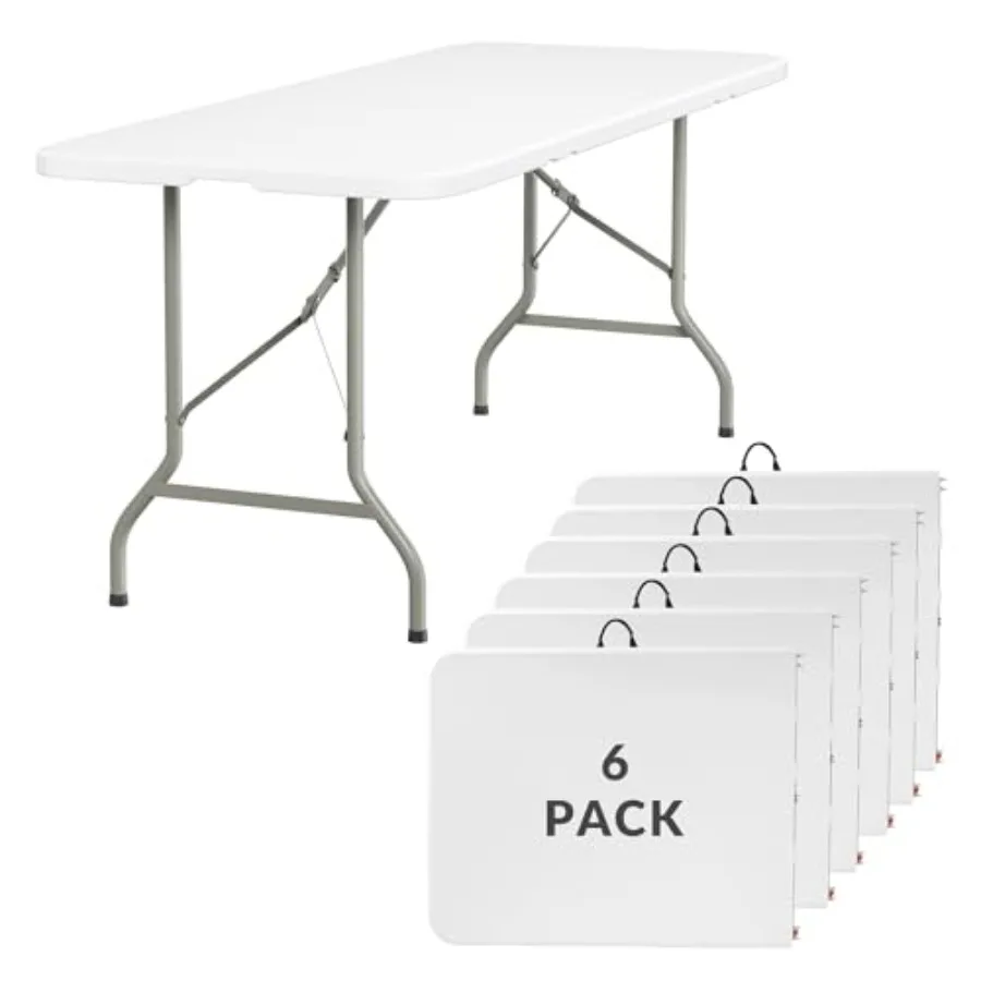 Folding Tables Heavy Duty Portable Foldable Table with Built-in Handle, 300 lb Capacity Ideal for Events, Parties, Crafts, Camp
Folding Tables Heavy Duty Portable Foldable Table with Built-in Handle, 300 lb Capacity Ideal for Events, Parties, Crafts, Camp