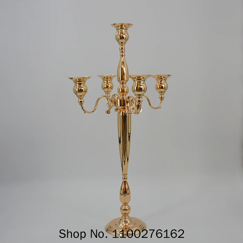 10 PCS / Lot Candle Holders 5-arms Metal Gold Candelabras Crystal Candlesticks For Wedding Event Centerpieces
10 PCS / Lot Candle Holders 5-arms Metal Gold Candelabras Crystal Candlesticks For Wedding Event Centerpieces