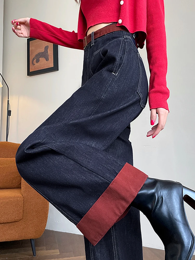 2025 New Autumn Winter Women High Waist Loose Jeans Female Stitching Wide-leg Trousers Ladies Long Casual Denim Pants
2025 New Autumn Winter Women High Waist Loose Jeans Female Stitching Wide-leg Trousers Ladies Long Casual Denim Pants