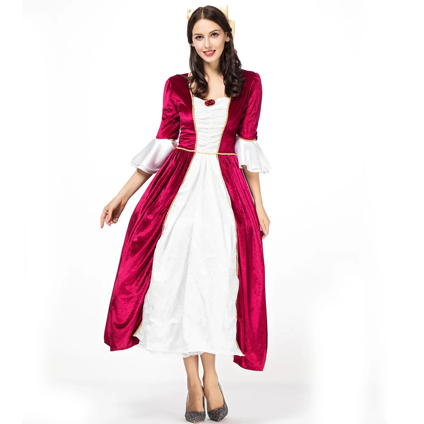 Deluxe Women Medieval Royal Court Queen Costume Halloween Carnival Adult Performance Cosplay Clothing
Deluxe Women Medieval Royal Court Queen Costume Halloween Carnival Adult Performance Cosplay Clothing