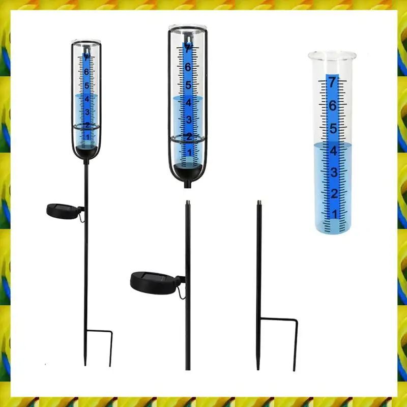 WFF Solar Lamp Rain Gauge,7Inch Rain Gauge Outdoor, Large Clear Numbers And Rain Measuring Tool For Garden,Lawn And Farm Durable
WFF Solar Lamp Rain Gauge,7Inch Rain Gauge Outdoor, Large Clear Numbers And Rain Measuring Tool For Garden,Lawn And Farm Durable