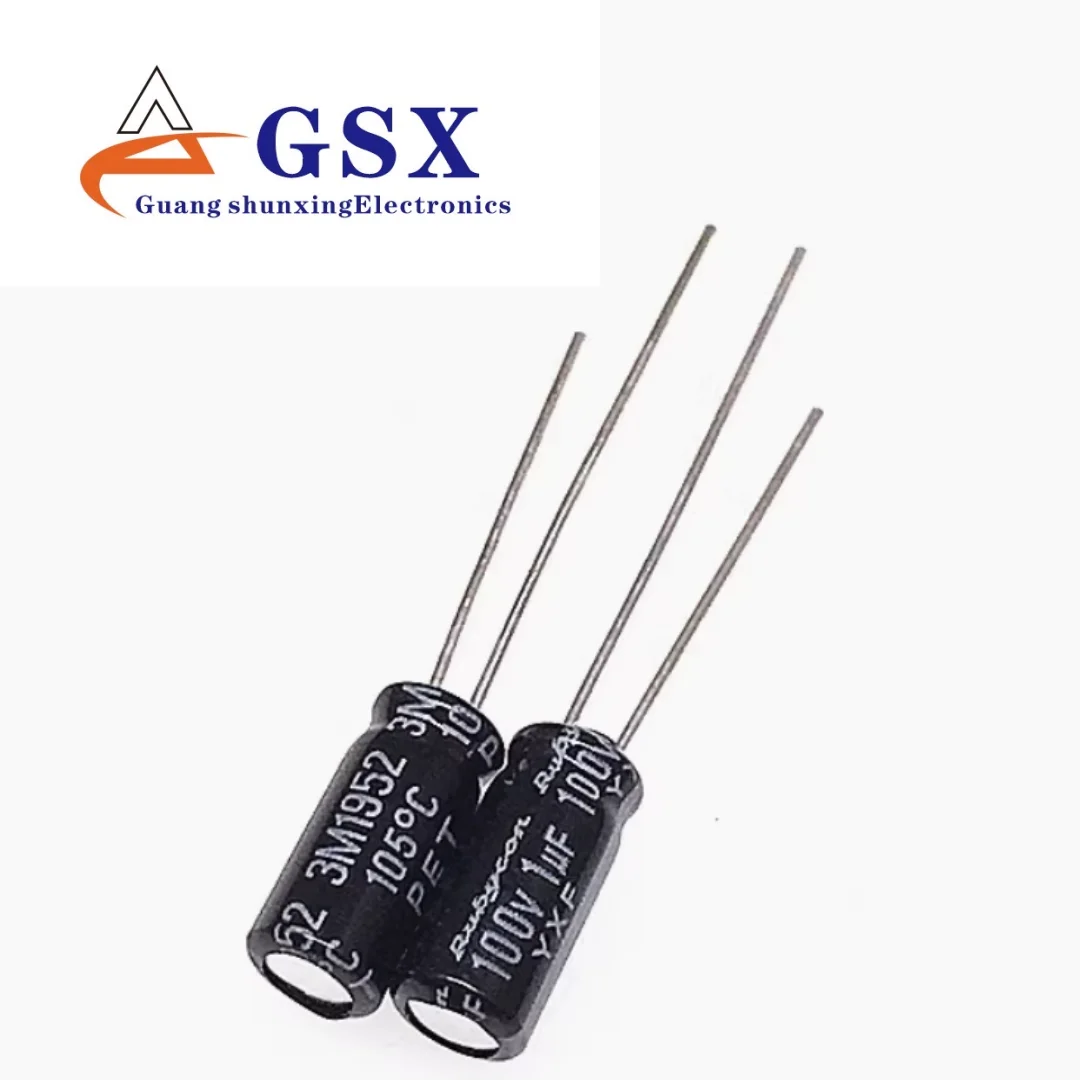 1UF 100V imported aluminum electrolytic capacitor 100v1uf 5 * 11 ruby YXF high-frequency low resistance long life
1UF 100V imported aluminum electrolytic capacitor 100v1uf 5 * 11 ruby YXF high-frequency low resistance long life