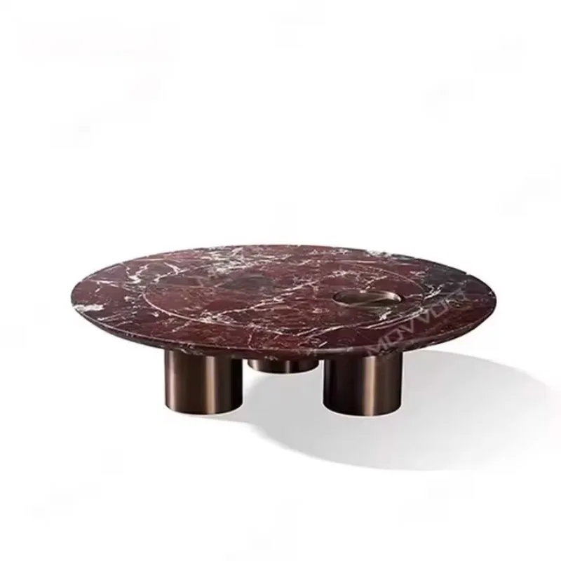 Modern stone furniture low-key natural marble surface coffee table rotating storage center living room creative rose
Modern stone furniture low-key natural marble surface coffee table rotating storage center living room creative rose