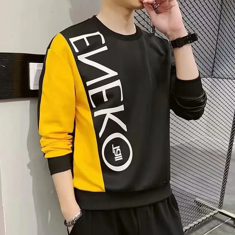 Loose Fit Long Sve round Ne Men's Hoodie Spring Autumn Casual Youthful Sle Printed Sweatirt Comfortable Base Layer Top
Loose Fit Long Sve round Ne Men's Hoodie Spring Autumn Casual Youthful Sle Printed Sweatirt Comfortable Base Layer Top