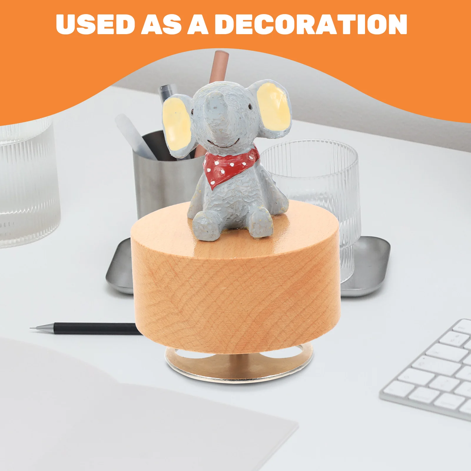 Lovely Musical Box Cartoon Desktop Ornament Wedding Gift Festival Decoration Rotating Elephant Wooden Craft Delicate Home Decor
Lovely Musical Box Cartoon Desktop Ornament Wedding Gift Festival Decoration Rotating Elephant Wooden Craft Delicate Home Decor