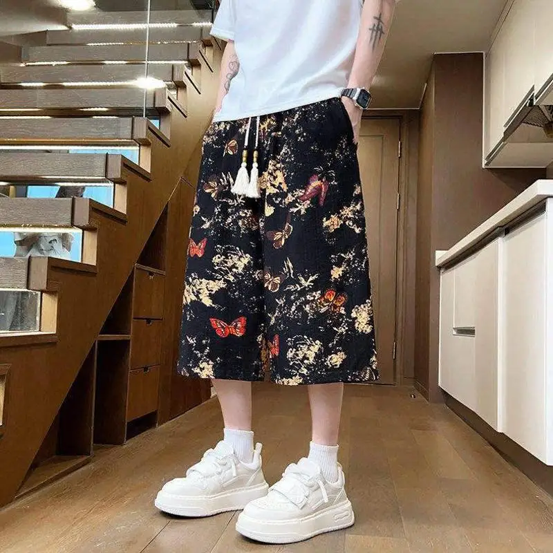 Men's Summer New Chinese Style Dyed Shorts Ice Silk Straight Leg Seven-Five Casual Pants Trendy mid Waist Polyester Fiber
Men's Summer New Chinese Style Dyed Shorts Ice Silk Straight Leg Seven-Five Casual Pants Trendy mid Waist Polyester Fiber