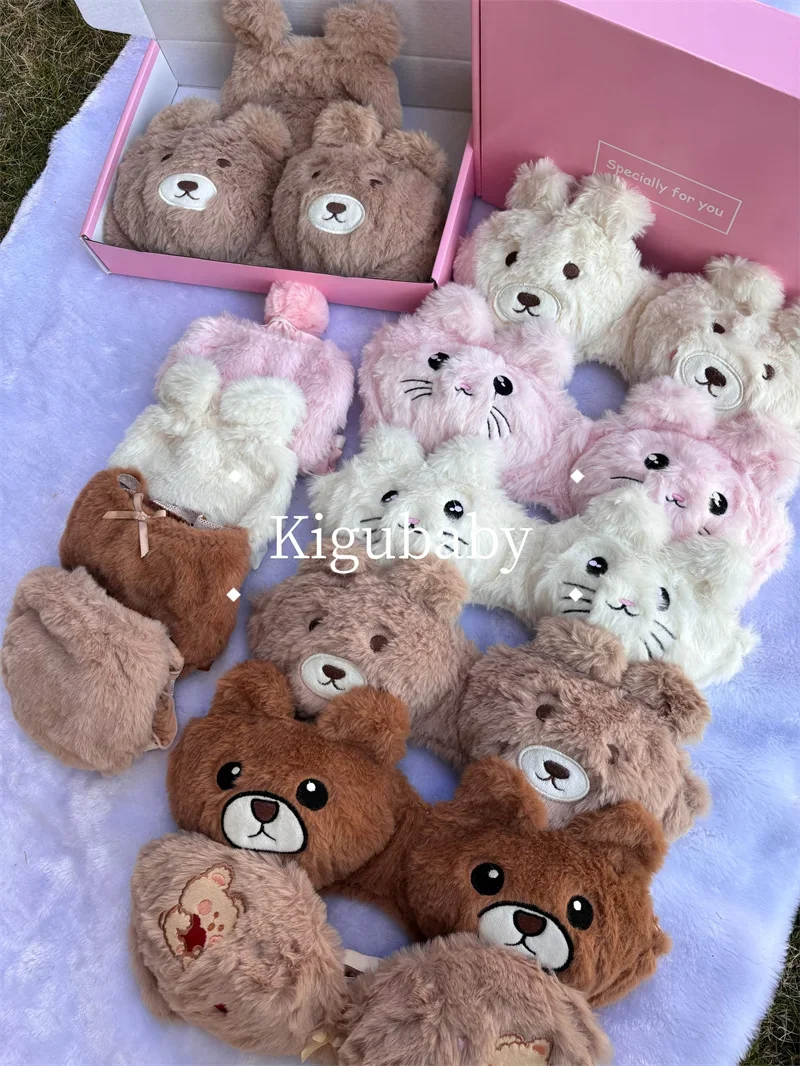 Winter Lingerie for Women Japanese Girls Students Plush Sexy Bras Wireless Cartoon Bear Cat Bra Set Soft Undies Girlfriend Gift
Winter Lingerie for Women Japanese Girls Students Plush Sexy Bras Wireless Cartoon Bear Cat Bra Set Soft Undies Girlfriend Gift