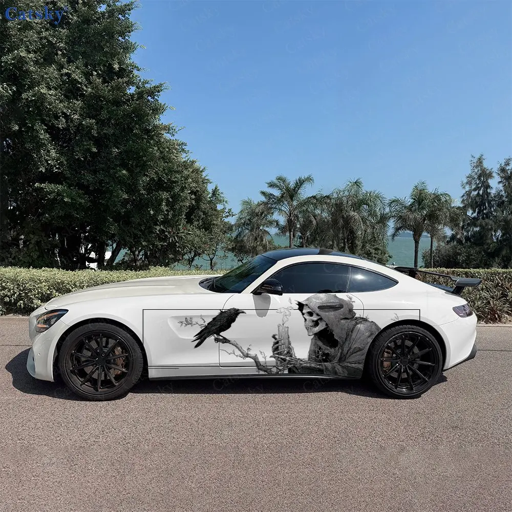 2pcs Branch Raven Hooded Skeleton Car Side Wraps, Self-Adhesive PVC Waterproof & Scratch-Resistant Stickers, Car Accessory Gift
2pcs Branch Raven Hooded Skeleton Car Side Wraps, Self-Adhesive PVC Waterproof & Scratch-Resistant Stickers, Car Accessory Gift