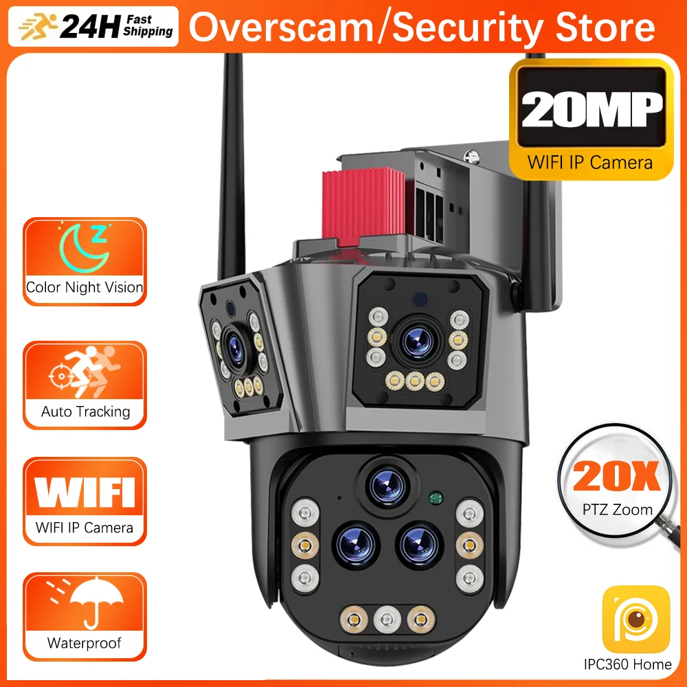20X Optical Zoom 10K 20MP Wifi Camera Outdoor urveillance Camera Five Lens IP Camera Auto Tracking Night Vision IPC360 home Cam
20X Optical Zoom 10K 20MP Wifi Camera Outdoor urveillance Camera Five Lens IP Camera Auto Tracking Night Vision IPC360 home Cam