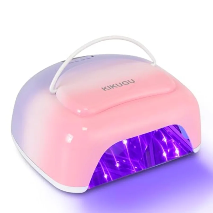 Professional Rechargeable UV LED Nail Lamp, 96W Cordless UV Light for Gel Nails with Metallic Reflector and Metal Base, Fast Cu
Professional Rechargeable UV LED Nail Lamp, 96W Cordless UV Light for Gel Nails with Metallic Reflector and Metal Base, Fast Cu