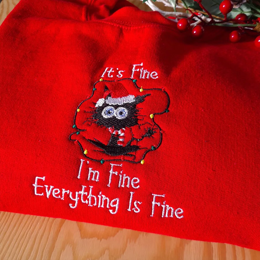 Рождественские толстовки с вышивкой кота, женские толстые теплые забавные пуловеры с круглым вырезом и длинными рукавами, осень 2024, модные праздничные джемперы
Рождественские толстовки с вышивкой кота, женские толстые теплые забавные пуловеры с круглым вырезом и длинными рукавами, осень 2024, модные праздничные джемперы