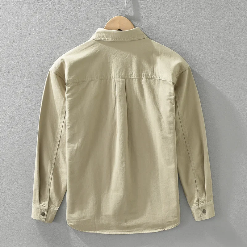 2026 New Japanese Fashion Cargo Shirt Men Casual Pure Cotton Long Sleeve Black Shirt Man Solid Snap Button Up Shirt Loose Tops
2026 New Japanese Fashion Cargo Shirt Men Casual Pure Cotton Long Sleeve Black Shirt Man Solid Snap Button Up Shirt Loose Tops