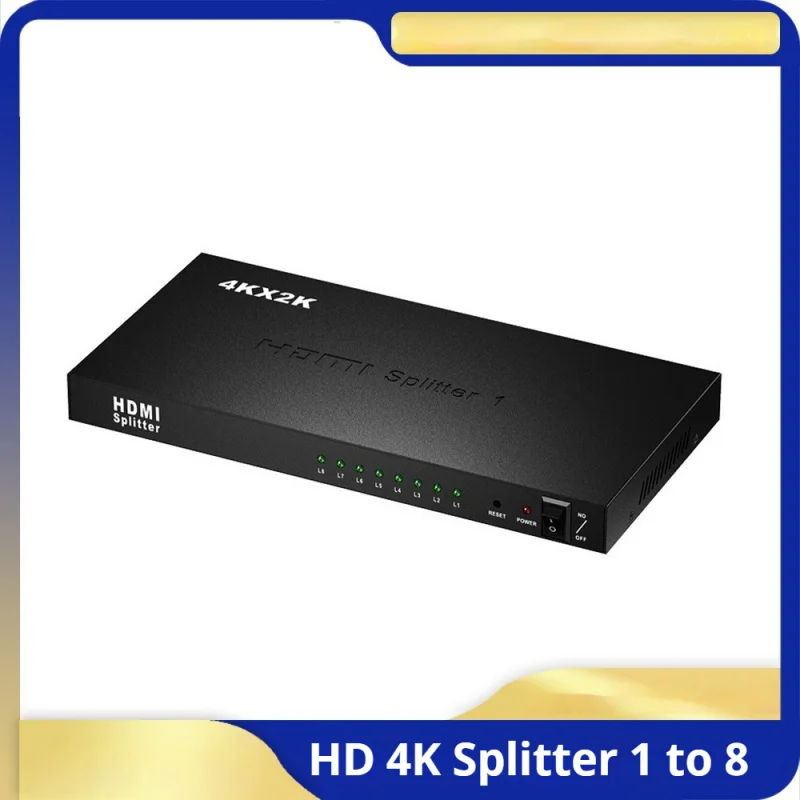 8-Port HD Video Splitter, 1x8 Distribution, 2K 4K Supported for Surveillance & Multi-screen
8-Port HD Video Splitter, 1x8 Distribution, 2K 4K Supported for Surveillance & Multi-screen
