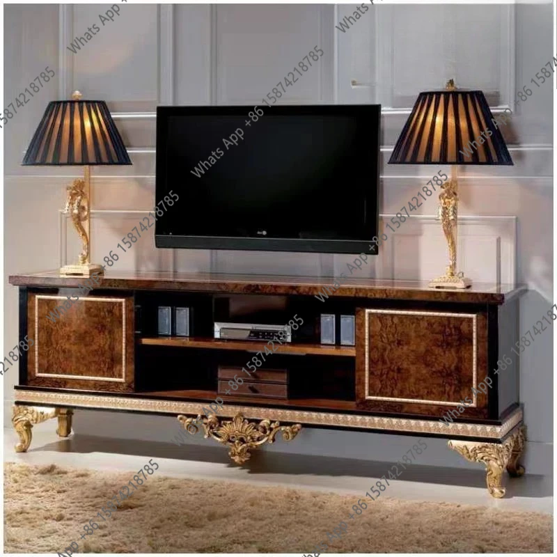 French court solid wood carving flower living room TV cabinet high style Italian European style villa high end furniture mansion
French court solid wood carving flower living room TV cabinet high style Italian European style villa high end furniture mansion