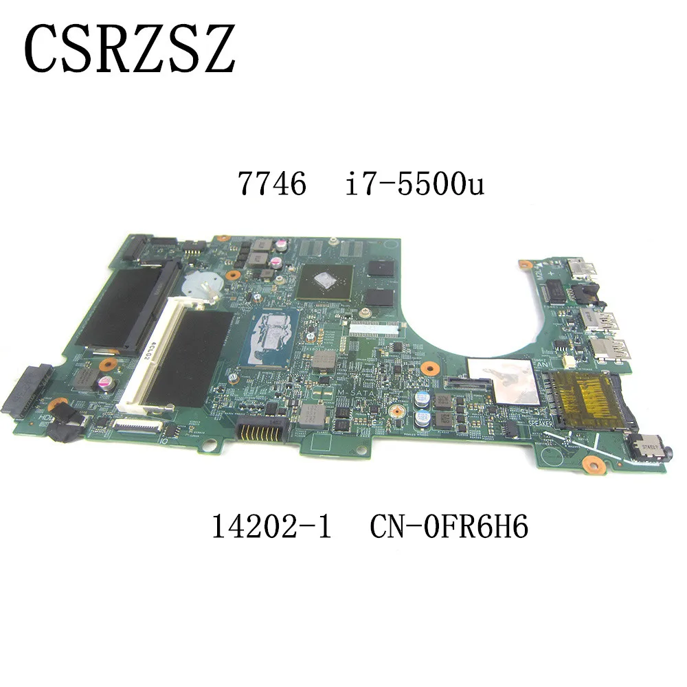 For Dell inspiron 7746 Laptop motherboard with i7-5500u CPU 14202-1 CN-0FR6H6 0FR6H6 FR6H6 Test work ok
For Dell inspiron 7746 Laptop motherboard with i7-5500u CPU 14202-1 CN-0FR6H6 0FR6H6 FR6H6 Test work ok