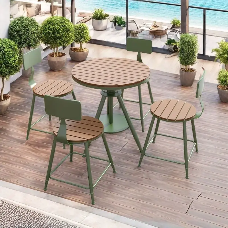Outdoor milk tea shop coffee shop casual dining table and chairs outdoor villa garden open-air balcony liftable wrought iron
Outdoor milk tea shop coffee shop casual dining table and chairs outdoor villa garden open-air balcony liftable wrought iron