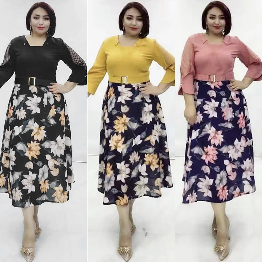 African Midi Dress For Women Wedding Party Dresses Elegant Fashion Flowers Dubai Turkey Outfits Plus Size Ladies Clothing
African Midi Dress For Women Wedding Party Dresses Elegant Fashion Flowers Dubai Turkey Outfits Plus Size Ladies Clothing