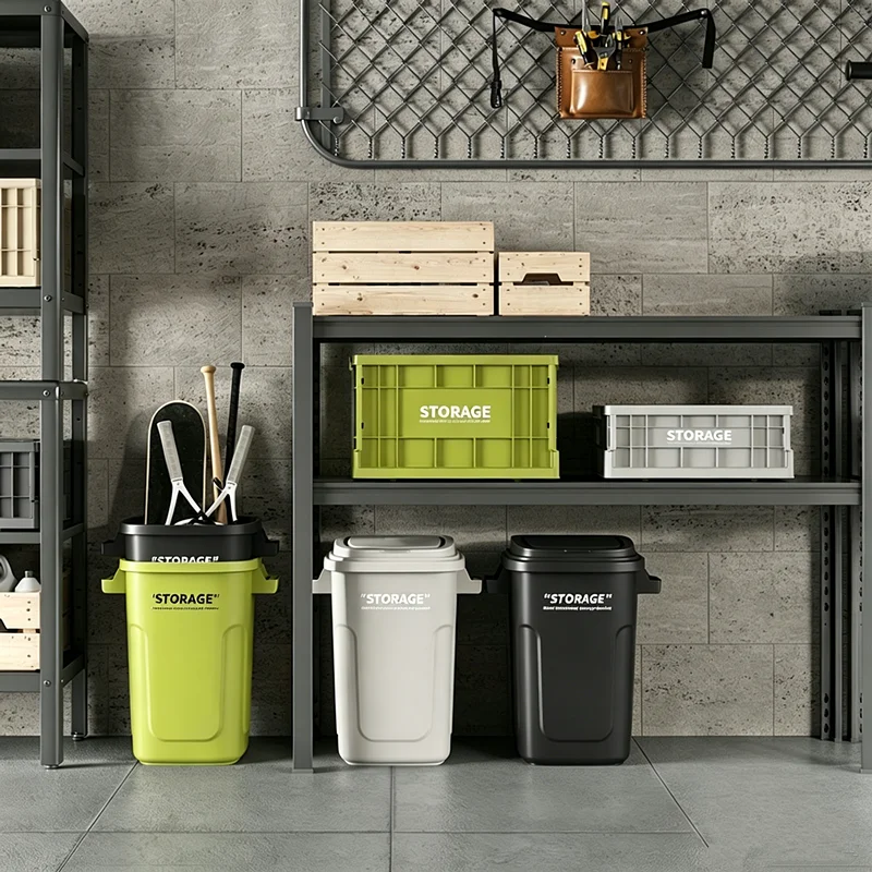 Industrial Style Trash Can, Large Capacity Kitchen Garbage Can with Lid, Household Outdoor Indoor Waste Bin for Living Room, Bat
Industrial Style Trash Can, Large Capacity Kitchen Garbage Can with Lid, Household Outdoor Indoor Waste Bin for Living Room, Bat