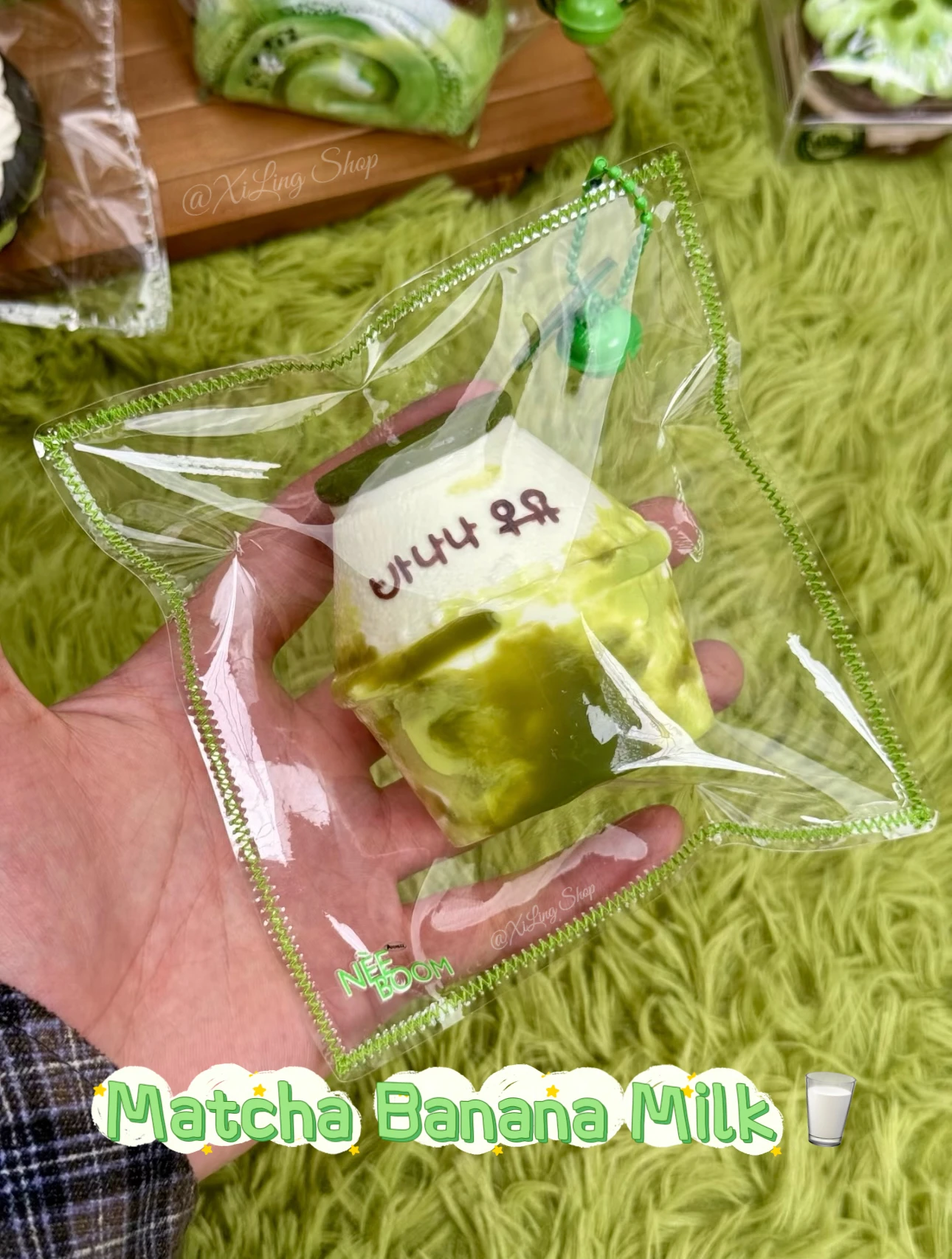 1Pc Taba Squishy toy with Yogurt Puree texture - Matcha Banana Milk shaped to relieve stress - Food grade silicone
1Pc Taba Squishy toy with Yogurt Puree texture - Matcha Banana Milk shaped to relieve stress - Food grade silicone