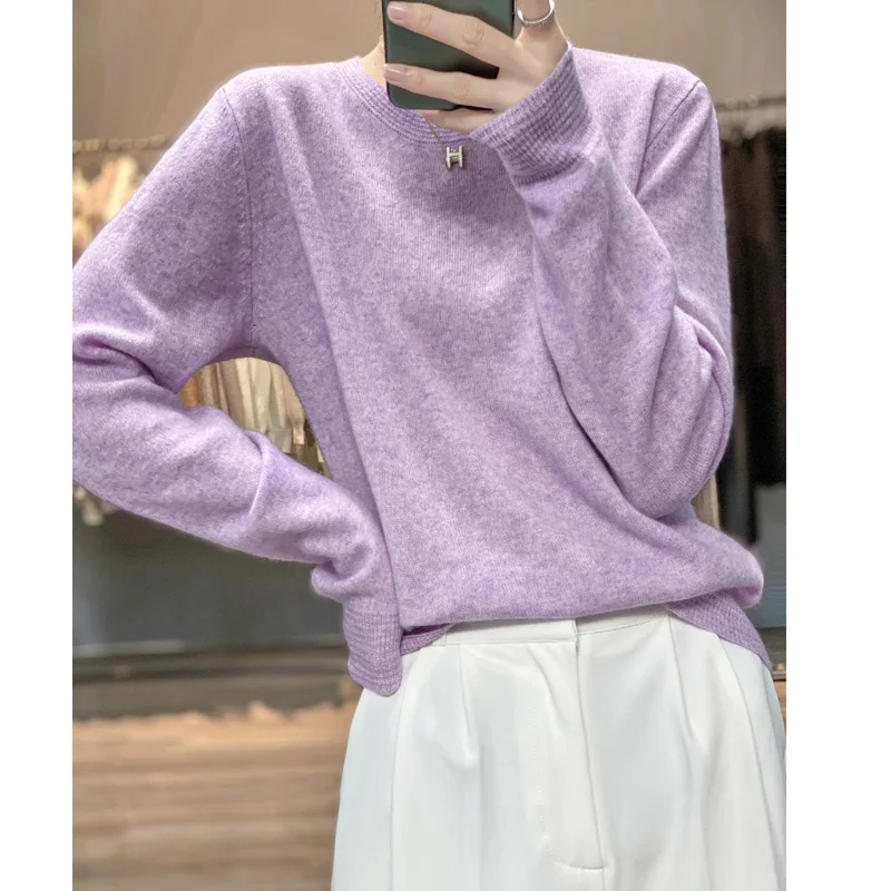 Autumn/Winter New Solid Color Sweater Casual Round Neck Pullover Ladies Clothes Loose Tops Basic Blouse
Autumn/Winter New Solid Color Sweater Casual Round Neck Pullover Ladies Clothes Loose Tops Basic Blouse
