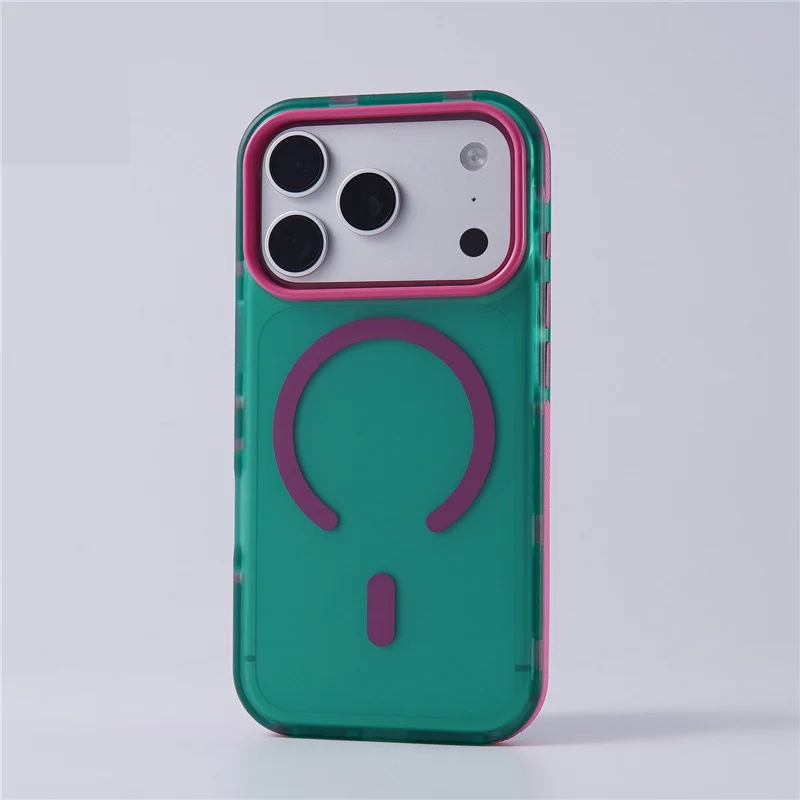 Double Color Anti-slip Border For Magsafe Magnetic Case For iPhone 17Pro Max 17Pro 16 16Pro Max Trendy Matte Shockproof Cover
Double Color Anti-slip Border For Magsafe Magnetic Case For iPhone 17Pro Max 17Pro 16 16Pro Max Trendy Matte Shockproof Cover