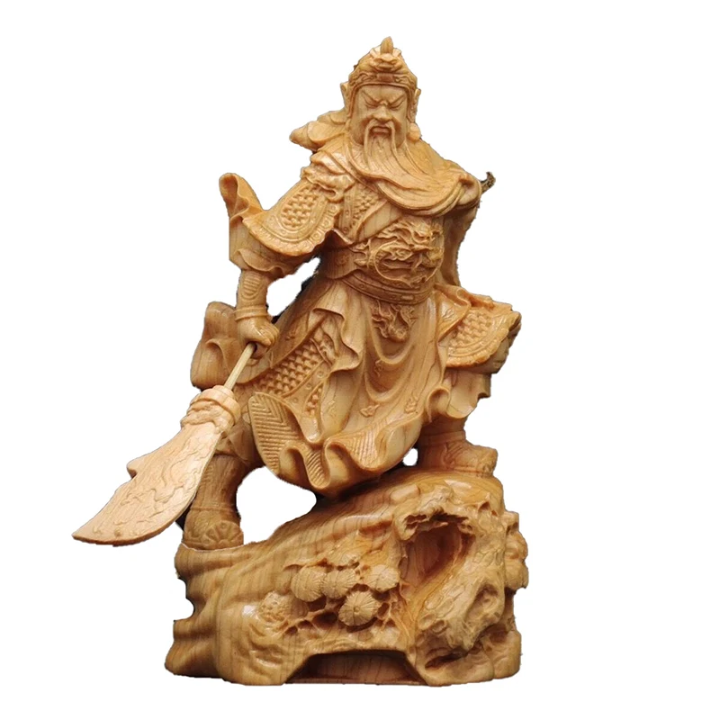 Wooden- Statue of Guan Gong, a historical figure Solid wood carving Lucky God of War Guan Yu Home living room, office art statue
Wooden- Statue of Guan Gong, a historical figure Solid wood carving Lucky God of War Guan Yu Home living room, office art statue