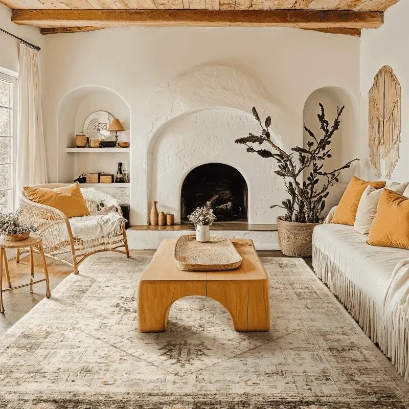 5'x7' Boho Area Rugs for Living Room, Machine Washable Stain Resistant Non-Shed Carpet, Area Rug with Non-Slip Backing
5'x7' Boho Area Rugs for Living Room, Machine Washable Stain Resistant Non-Shed Carpet, Area Rug with Non-Slip Backing