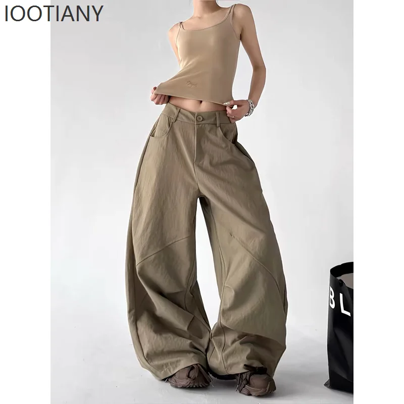 IOOTIANY Women Khaki Baggy Y2k Urban Casual Pants Streetwear Harajuku Pants 2000s Vintage Oversize Wide Leg Trousers Summer 2026
IOOTIANY Women Khaki Baggy Y2k Urban Casual Pants Streetwear Harajuku Pants 2000s Vintage Oversize Wide Leg Trousers Summer 2026