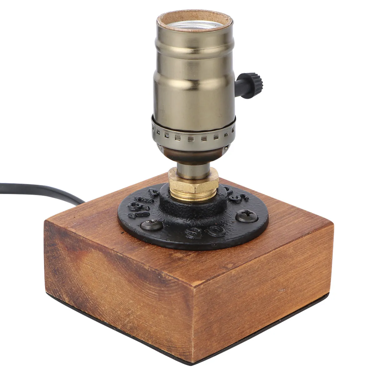 Industrial Desk Lamp Base Brown E27 LED Retro Vintage Wooden Table Nightstand Lamp for Cafe Bar Bedroom Living Room
Industrial Desk Lamp Base Brown E27 LED Retro Vintage Wooden Table Nightstand Lamp for Cafe Bar Bedroom Living Room