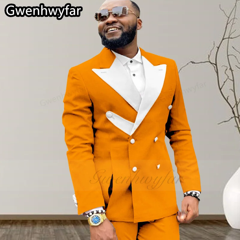 Gwenhwyar модный оранжевый мужской костюм Slim Fit версия лучший мужской двубортный передний разрез с верхним лацканом свадебный смокинг жениха
Gwenhwyar модный оранжевый мужской костюм Slim Fit версия лучший мужской двубортный передний разрез с верхним лацканом свадебный смокинг жениха