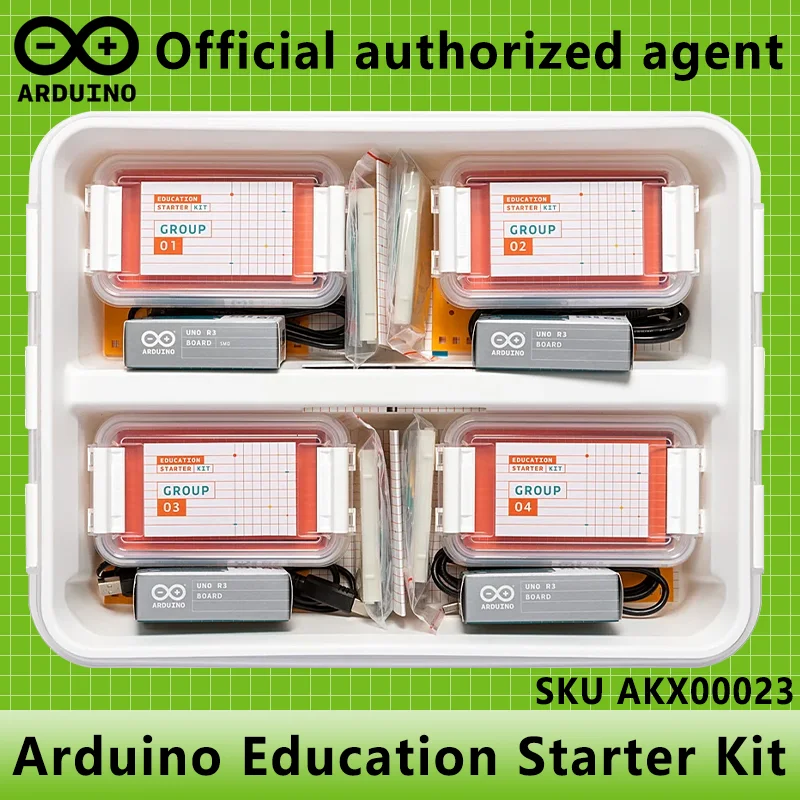 Arduino Education Starter Kit AKX00023 Authentic Italian product Middle school students' programming and coding UNO R3 REV3
Arduino Education Starter Kit AKX00023 Authentic Italian product Middle school students' programming and coding UNO R3 REV3