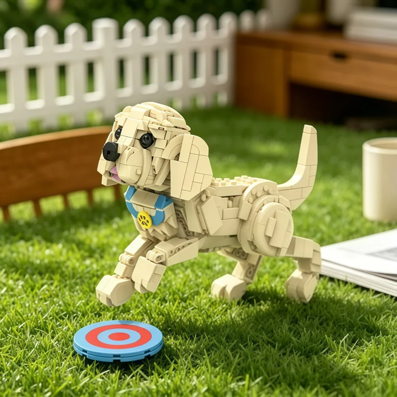 Hot-selling Labrador puppy building blocks that can change into 5 different poses, a customizable dog assembly model, desktop de
Hot-selling Labrador puppy building blocks that can change into 5 different poses, a customizable dog assembly model, desktop de