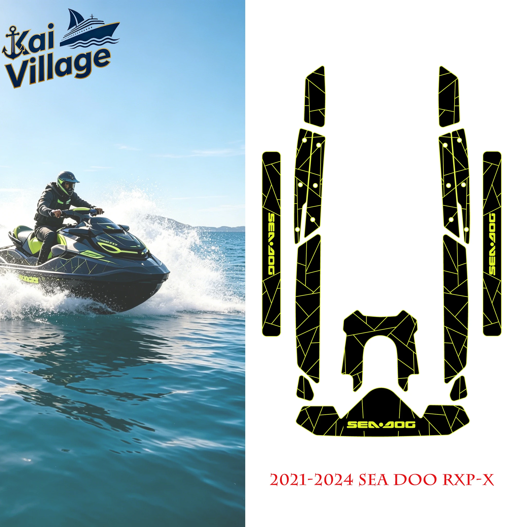 Self-Adhesive EVA Anti-Slip Floor Mat Kit For Sea Doo RXP-X 2021-2024 Watercraft With Side Pads
Self-Adhesive EVA Anti-Slip Floor Mat Kit For Sea Doo RXP-X 2021-2024 Watercraft With Side Pads