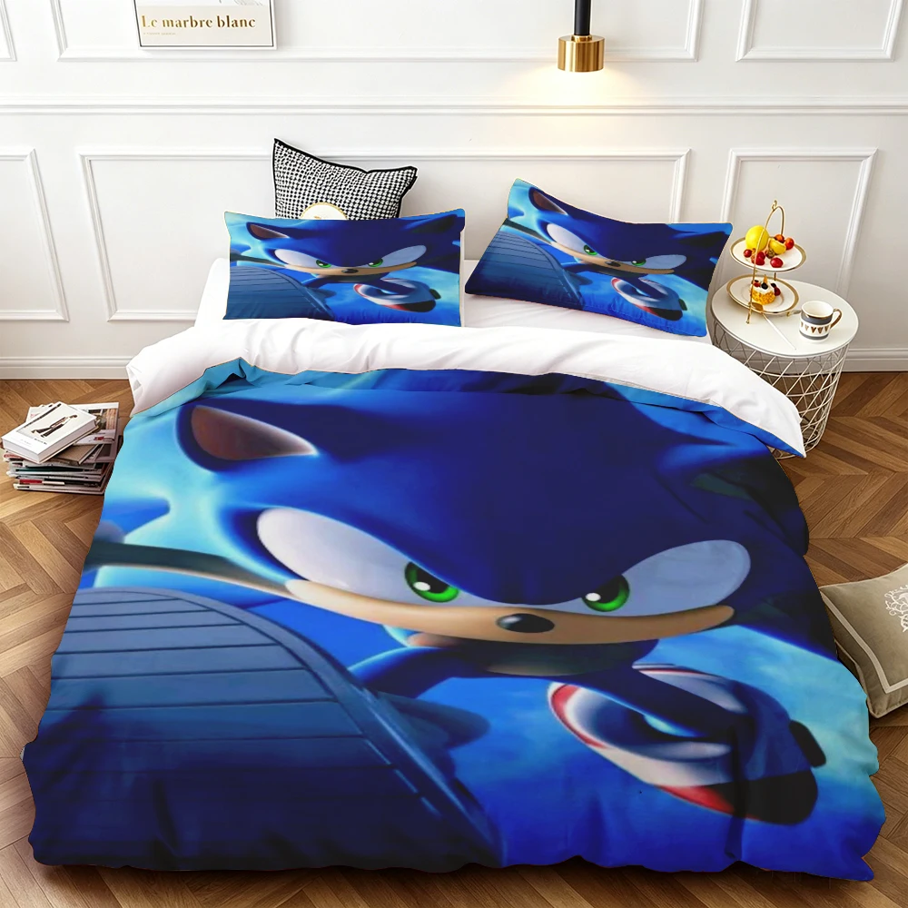 Cartoon Duvet Cover Set , Washable Cotton Bedding – S-Sonic-S The H-Hedgehog Movie Theme Student Bedroom Decor for All Seasons
Cartoon Duvet Cover Set , Washable Cotton Bedding – S-Sonic-S The H-Hedgehog Movie Theme Student Bedroom Decor for All Seasons