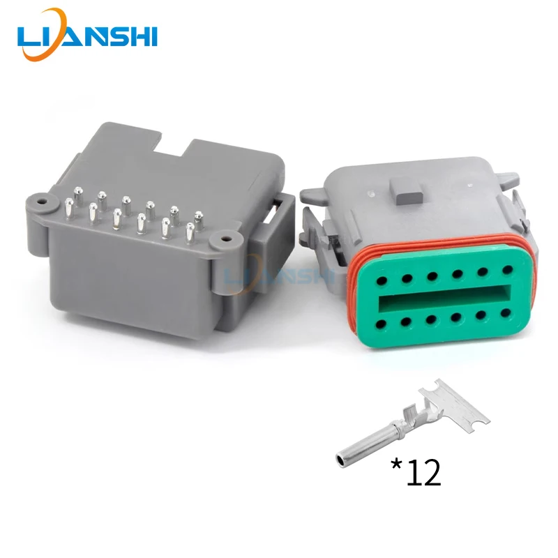 Automotive connector DT06-12SA-CE06 waterproof connector DTF13-12PA pin socket 12-hole plug
Automotive connector DT06-12SA-CE06 waterproof connector DTF13-12PA pin socket 12-hole plug