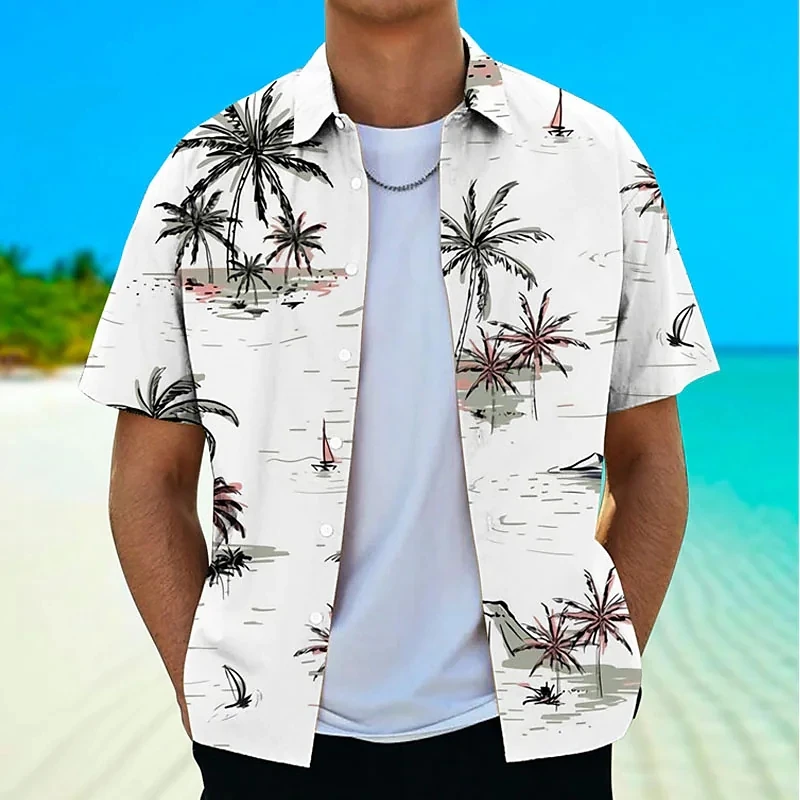2023 Hawaii Beach Street Men's Shirt with Cuban coconut collar and new short sleeve crew neck
2023 Hawaii Beach Street Men's Shirt with Cuban coconut collar and new short sleeve crew neck